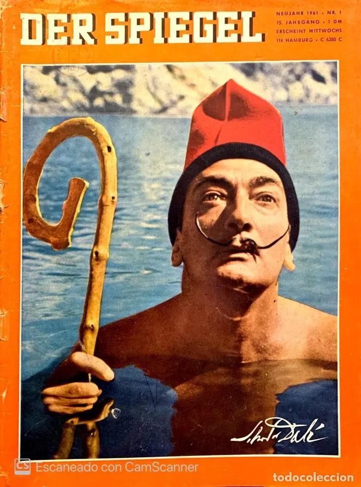 Salvador Dalí en couverture de Der Spiegel en 1961