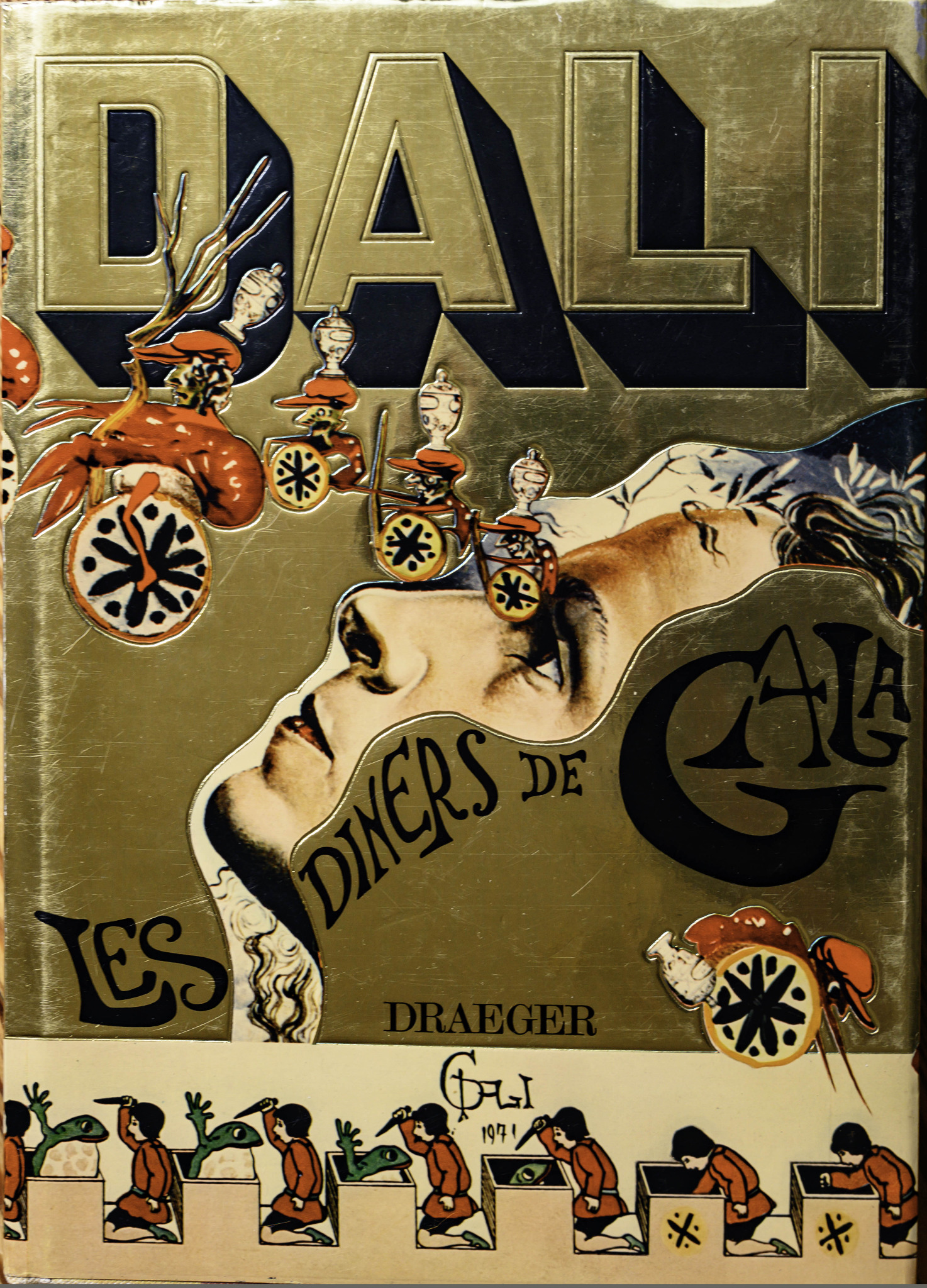 Couverture originale du livre Les Dîners de Gala de Salvador Dalí