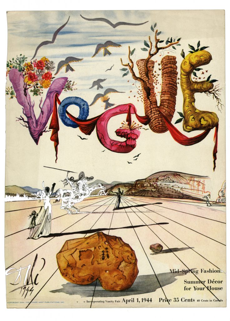 Couverture du magazine Vogue conçue par Salvador Dalí en 1944