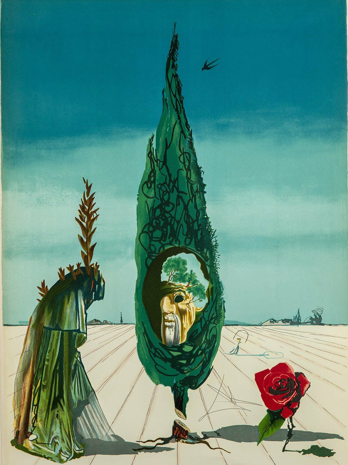 Enigma of the Rose, Death de Salvador Dalí